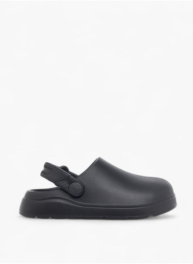 Aqua Boys Solid Clogs With Backstrap  - Image 3