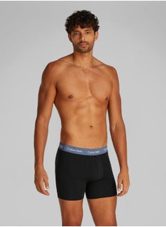 CALVIN KLEIN Men's  3 Pack Boxer Briefs - Cotton, Multicolour  - Image 2