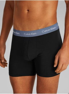 CALVIN KLEIN Men's  3 Pack Boxer Briefs - Cotton, Multicolour  - Image 4