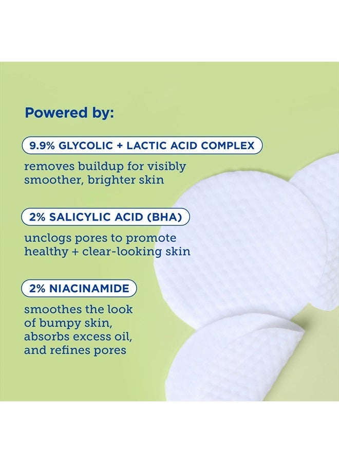 Skinfix Resurface+ AHA/BHA Niacinamide Exfoliating Pads: 2% Salicylic Acid (BHA) + AHAs & Niacinamide to Target Rough Texture, Spots, Fine Lines & Acne-Prone Skin, 60 Pads  - Image 5