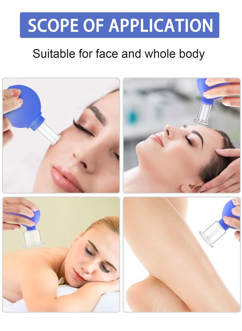 Cohoo Home 4 PCS Glass Facial Cupping Set, Cupping Therapy Set For Face,Body, Face Massage Kit For Anti Cellulite, Anti Wrinkle and Instantly Ageless Skin for Eyes, Face and Body - Image 4