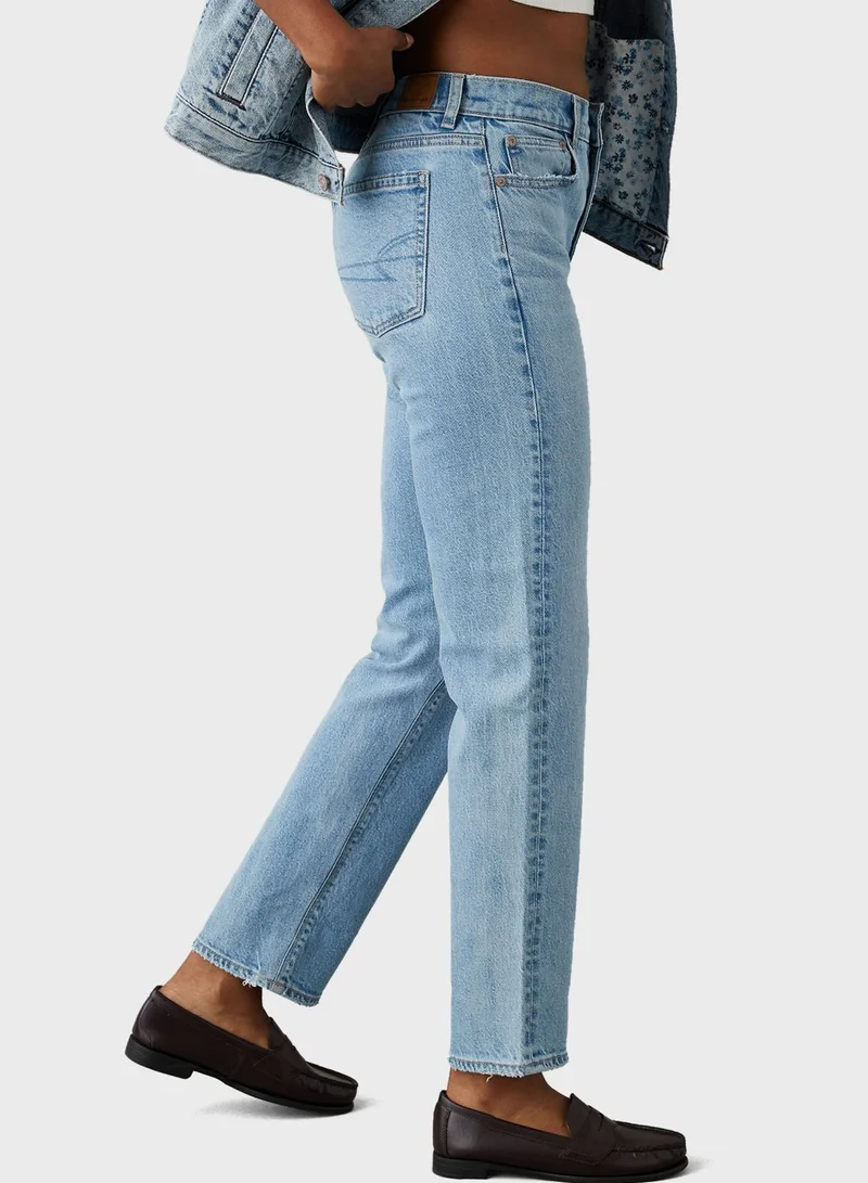 American Eagle High Waist Straight Jeans