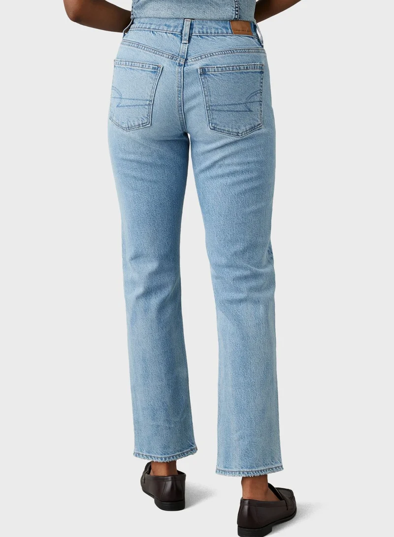 American Eagle High Waist Straight Jeans