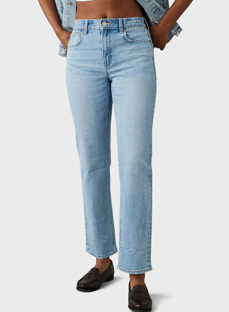 American Eagle High Waist Straight Jeans