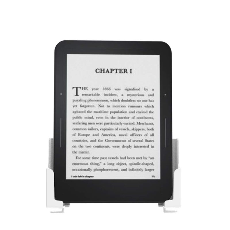 Wall Mount Phone Tablet Holder Double Slot Storage Stand Black - Image 5
