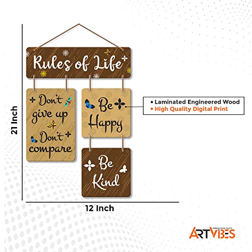 Artvibes Don't Give Up Don't Compare Decorative Wall Art | Quotes Decor Item | Motivational Wall Decor | Wall Accent | Graphic Art | Gift Items | Office Wall Decoration Items (WH_6507N) - Image 5