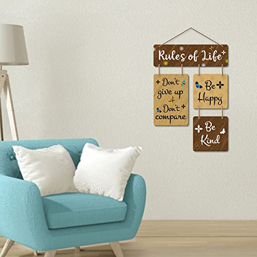 Artvibes Don't Give Up Don't Compare Decorative Wall Art | Quotes Decor Item | Motivational Wall Decor | Wall Accent | Graphic Art | Gift Items | Office Wall Decoration Items (WH_6507N) - Image 4