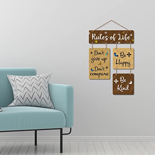 Artvibes Don't Give Up Don't Compare Decorative Wall Art | Quotes Decor Item | Motivational Wall Decor | Wall Accent | Graphic Art | Gift Items | Office Wall Decoration Items (WH_6507N) - Image 3