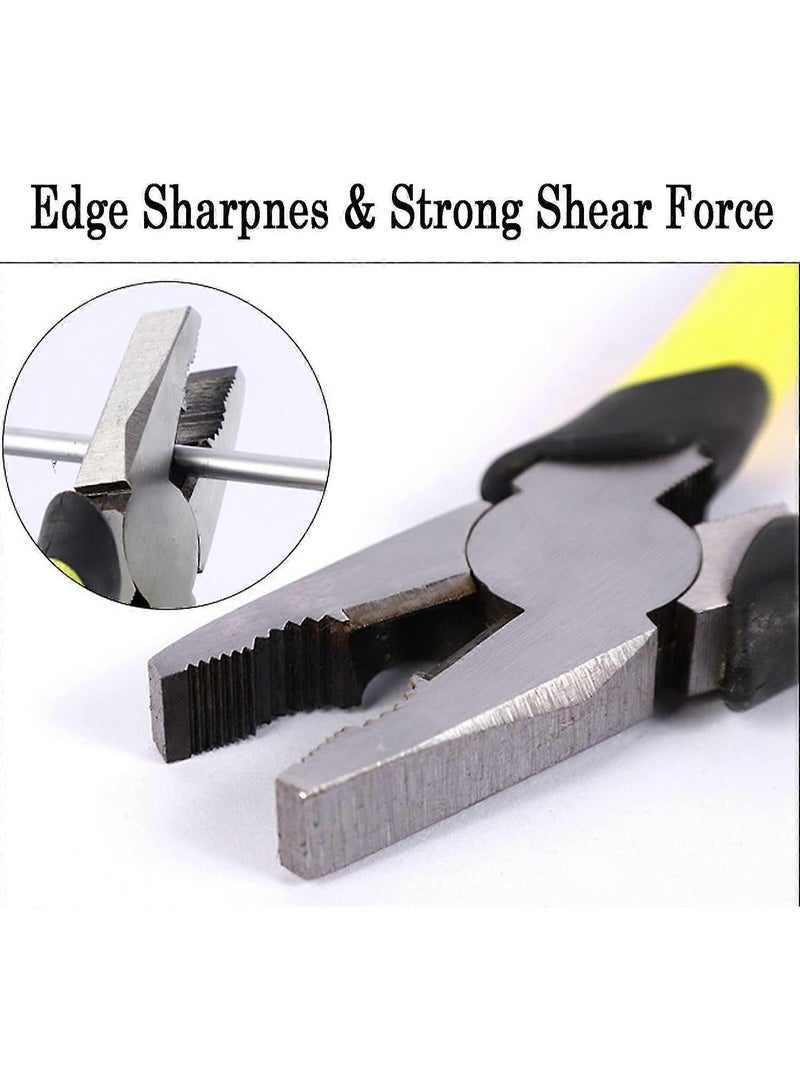 Lynacz Original Stainless Steel Sturdy Combination Plier 8-inch for Home & Professional Use and Electrical Work, Pliers for electrical work, Wire cutter and combination plier(Pack Of 1) - Image 4