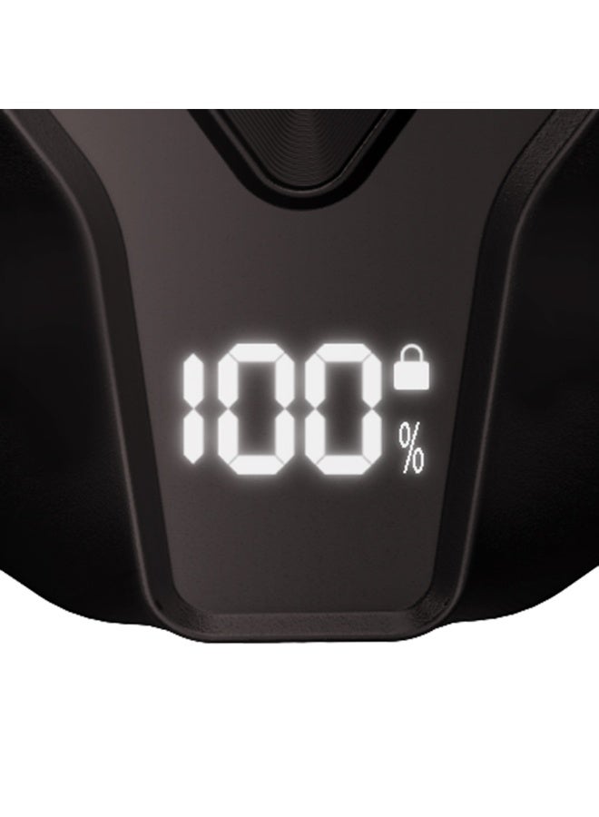 Winning Star Electric Shaver, Beard and Hair Trimmer, 2 Rotary Heads, Digital Display, Waterproof, 5W, Black, ST-5844 - Image 2