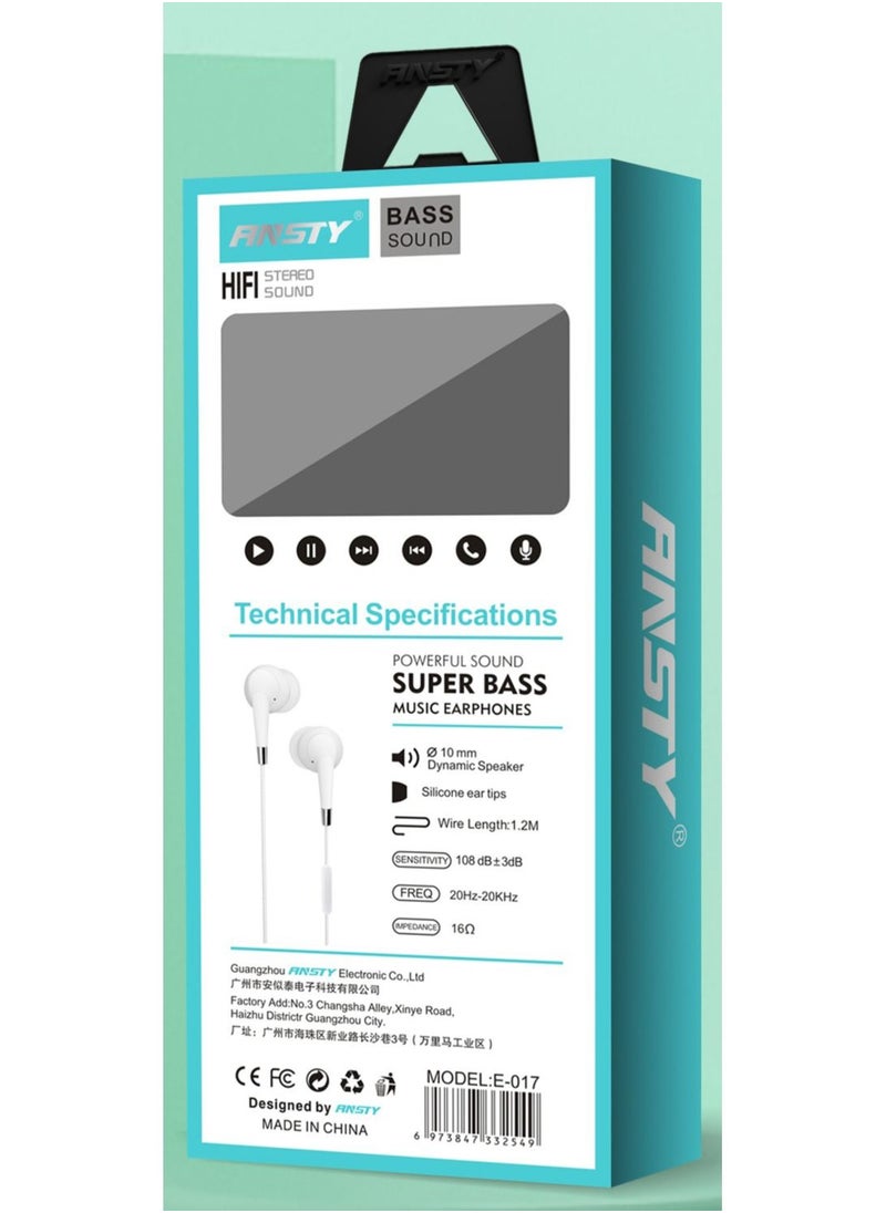 ANSTY - Ansty Wired Handsfree With Hi-Fi Stereo Sound - Image 1