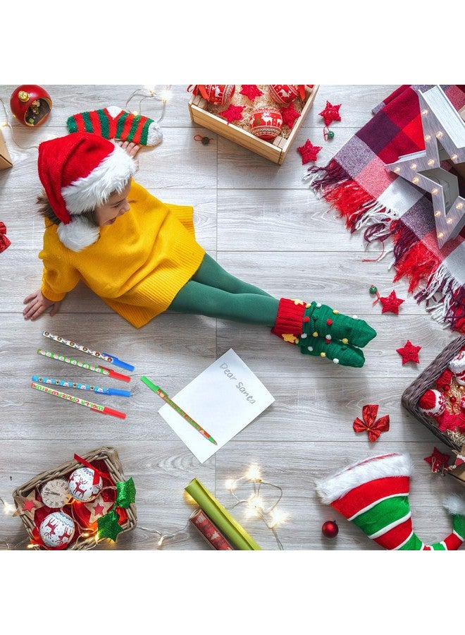 Sunshane 24 Pieces Christmas Stick Pens Set Holiday Ballpoint Pens For Christmas Home Decor Party Gift (Color Set 1) - Image 4