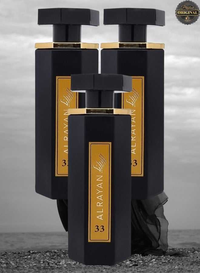 Alrayan 3 Pieces Wasm Alrayan Perfume 33 100ml EDP - Image 1
