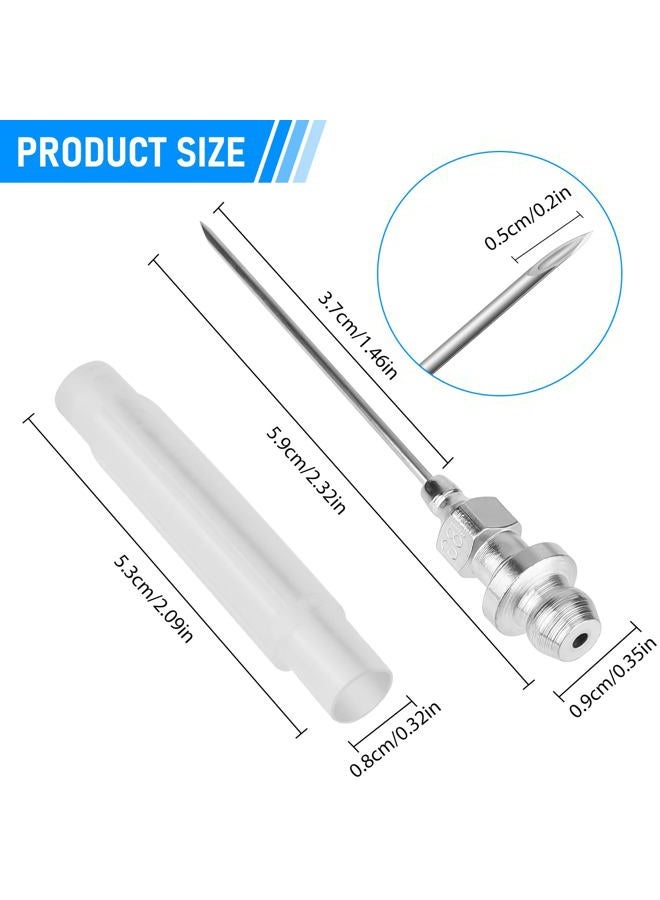 Linkstyle 10pcs Grease Needle Nozzle, Removable Bearing Grease Injector Needles - Image 2