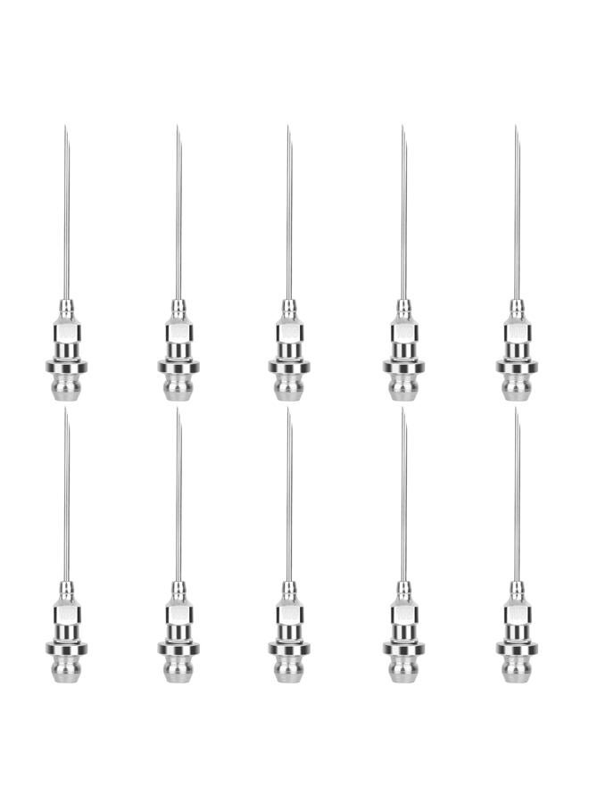 Linkstyle 10pcs Grease Needle Nozzle, Removable Bearing Grease Injector Needles - Image 1