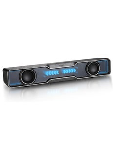 EDIFIER Edifier QS30 Multimedia Soundbar, Dynamic Lighting, Bluetooth V5.4, Enhanced Bass, Built-in Microphone, Various Sound Effects, Speakers with USB for Desktop PC Laptop Tablet - Black  - Image 1