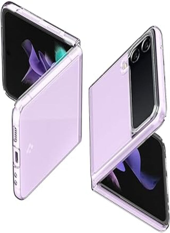 Spigen - Spigen Air Skin Case Designed for Galaxy Z Flip 3 (2021) - Crystal Clear - Image 1