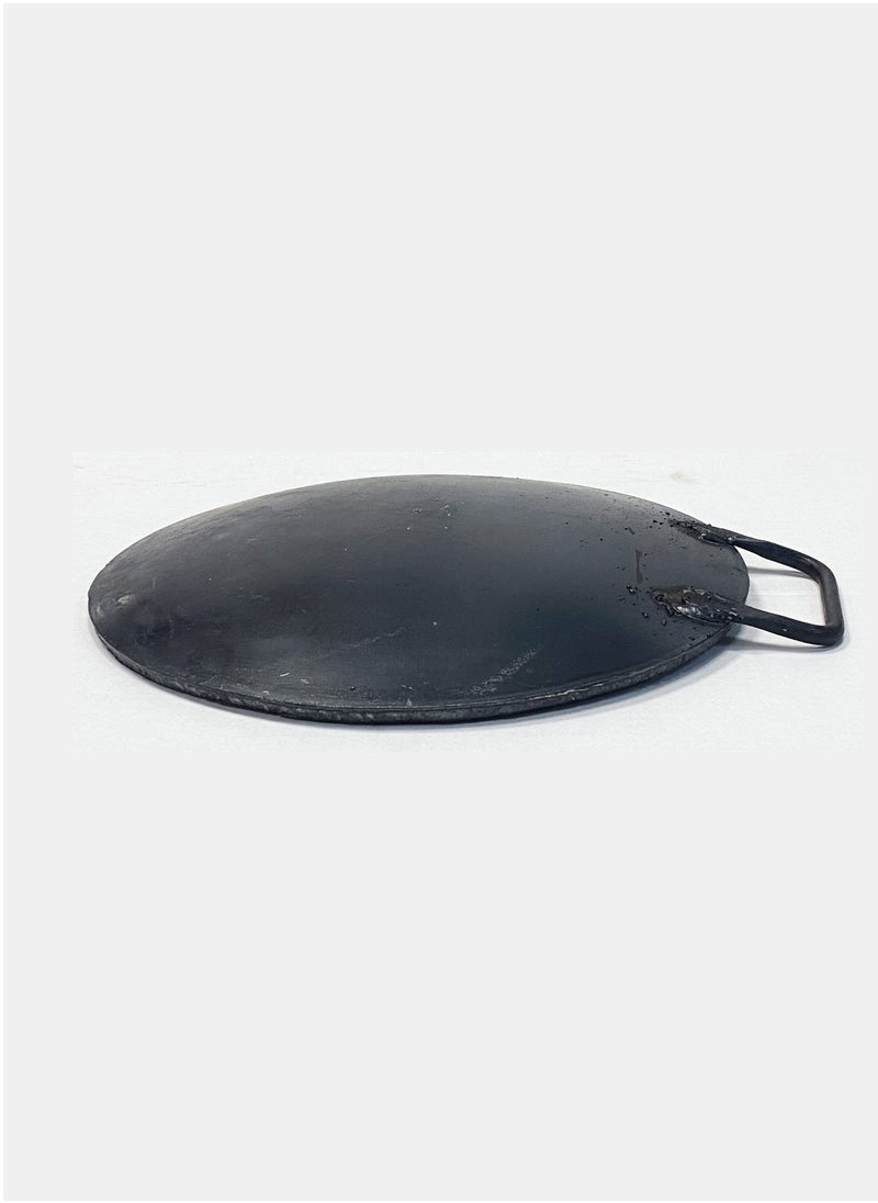 TAJ Iron Concave Dosa Tawa Heavy Guage with Handle 26cm X 10mm Black  - Image 3
