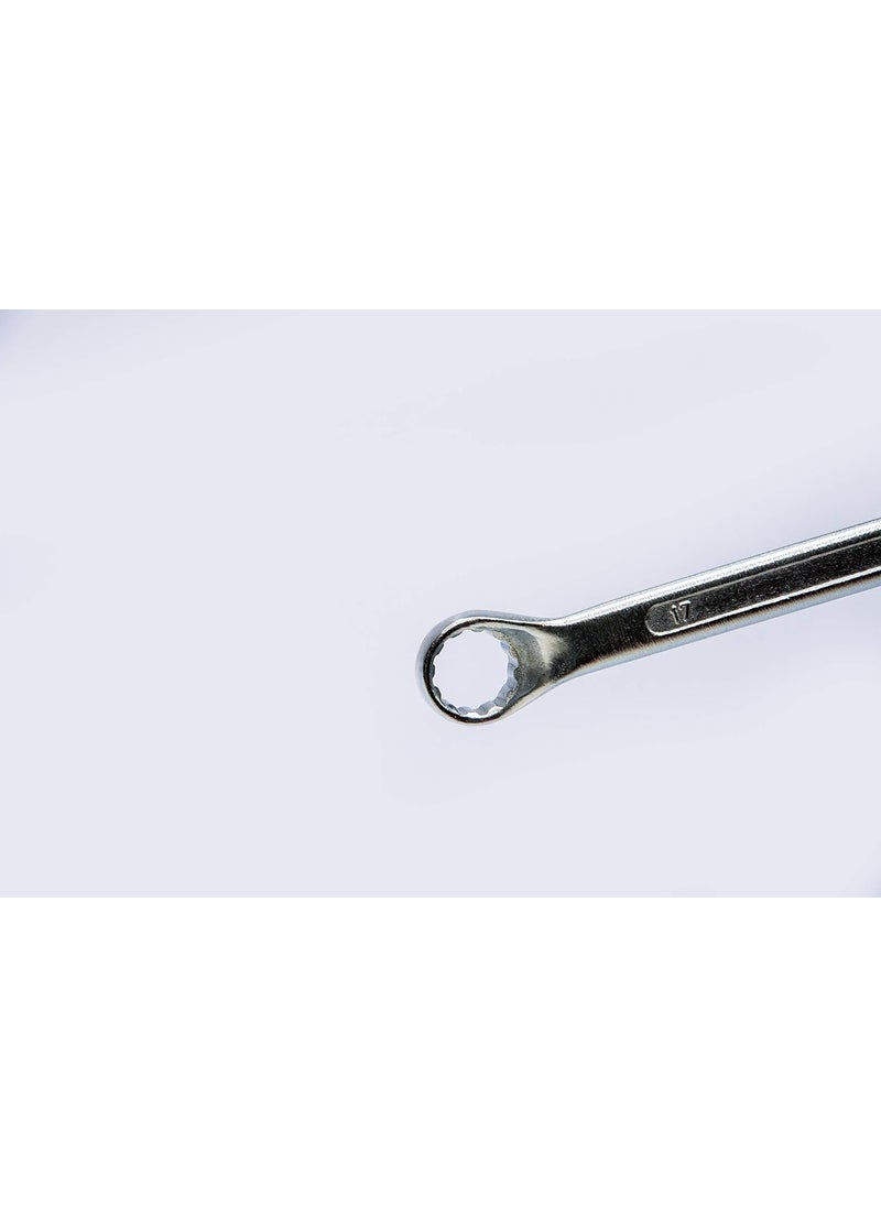 AGRICO - AGRICO TATA Chrome Vanadium Steel Ring SpannerTool Kit Multipurpose Home Use and Professional Spanners Corrosion Resistant Chrome Plating Open Jaw and Ring Spanners 24X27 mm - Image 1