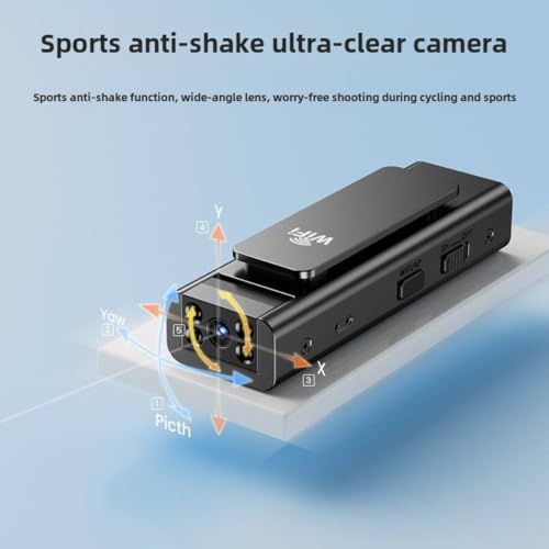 Drumstone (𝐒𝐩𝐞𝐜𝐢𝐚𝐥 𝟏𝟓 𝐘𝐞𝐚𝐫𝐬 𝐖𝐚𝐫𝐫𝐚𝐧𝐭𝐲) 1080P HD Portable Body Camera – Night Vision, Waterproof Action Camera with Long-Lasting Battery and Rotating Rear Clip, Ideal - Image 2
