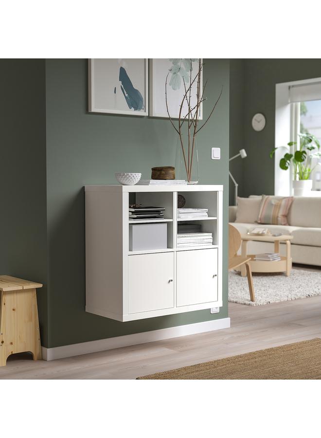 زبون ملحق مع رف واحد، أبيض، 33×33 سم - Image 4