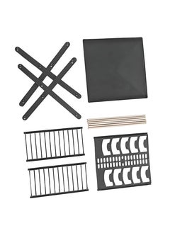 Generic Two-Tier Dish Rack And Organizer With An X-Shaped Leak-Proof Drawer, Small Plate Rack For Efficient Dish Drying Organization In Your Kitchen  - Image 1