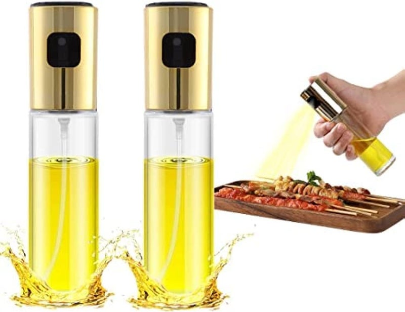 IndusBay 2 Pieces 110 ML Cooking Oil Olive Oil Sprayer for Cooking Oil Vinegar Spray Bottle Dispenser Food Grade Glass Oil Spray Bottle for BBQ Salad Baking Grilling Roasting and Frying - Image 3