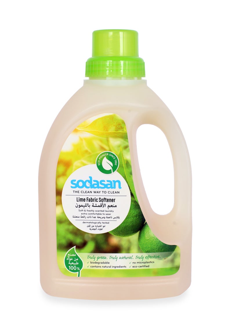 sodasan 100% Natural Lime Fabric Softener 750ML - Image 1
