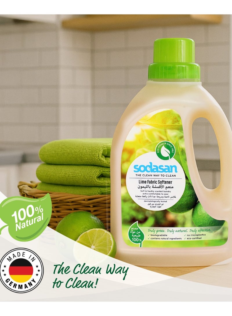 sodasan 100% Natural Lime Fabric Softener 750ML - Image 3
