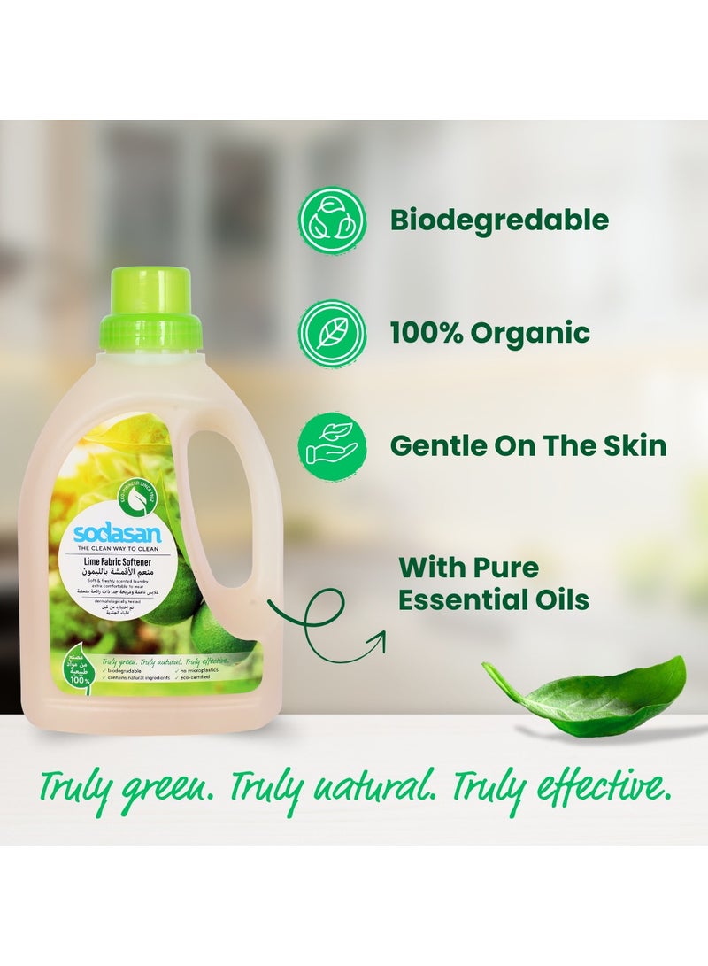 sodasan 100% Natural Lime Fabric Softener 750ML - Image 5