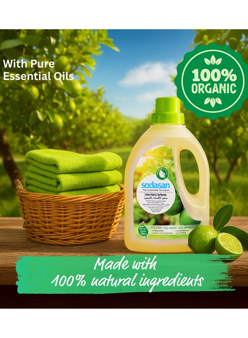 sodasan 100% Natural Lime Fabric Softener 750ML - Image 4