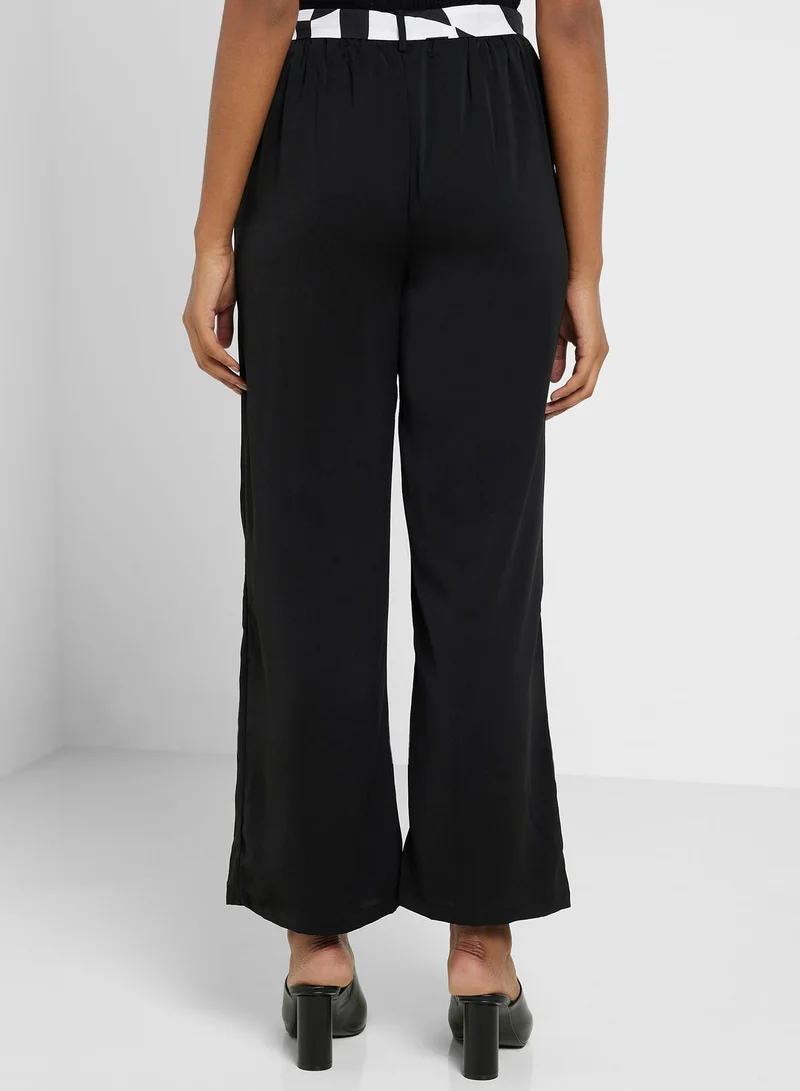 ELLA Wide Leg Belted Pants