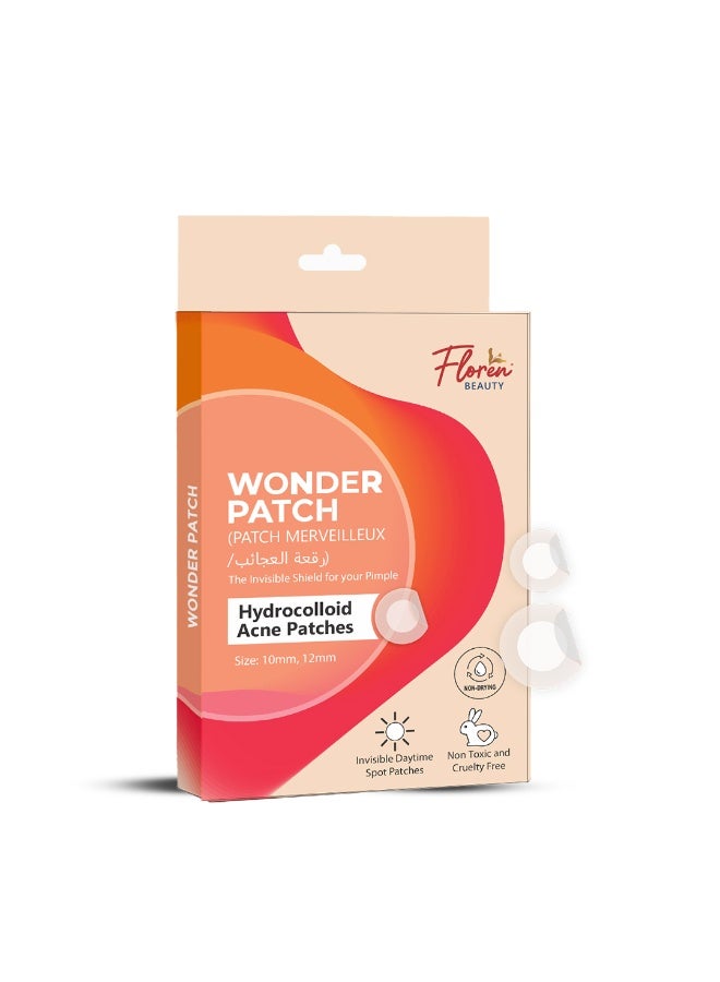 Floren Acne Patch Daytime & Overnight – Thicker Hydrocolloid acne patches, Drug-Free (30 Dots) - Image 2
