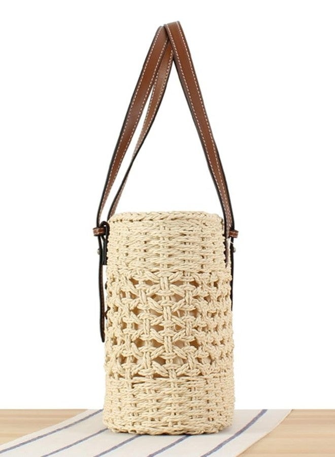 Caistre Straw Tote Bag for Women - Summer Shoulder Bag, Beach Hobo Bag, Handwoven Straw Bag, Purse with Top Handle - 2024 Beach Bags - Image 2