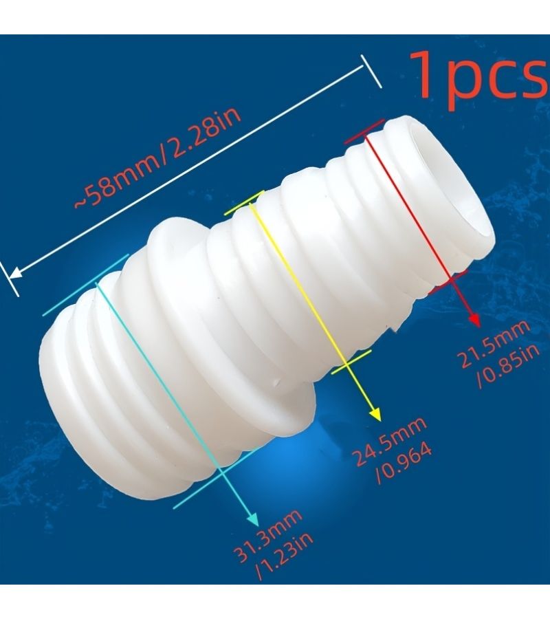 Universal Downpipe Air Conditioning Pipe Docking 16-11mm Reducing Connector Two-Way Joint Plastic Hose Extension Drain Fitting - Image 5