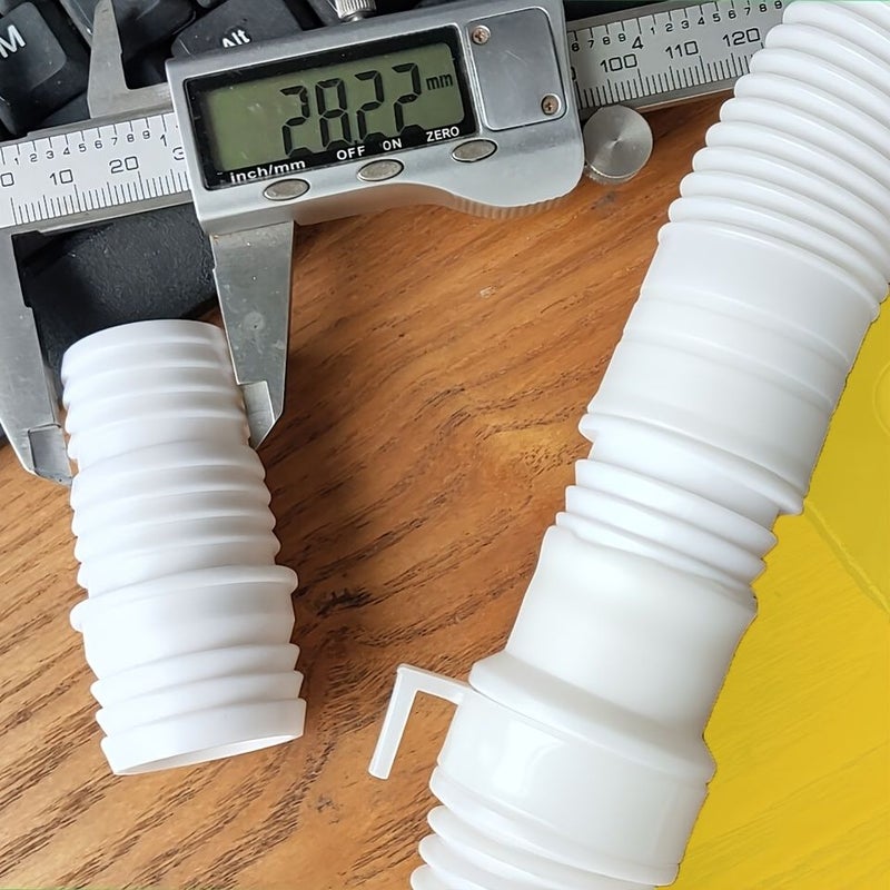 Universal Downpipe Air Conditioning Pipe Docking 16-11mm Reducing Connector Two-Way Joint Plastic Hose Extension Drain Fitting - Image 2