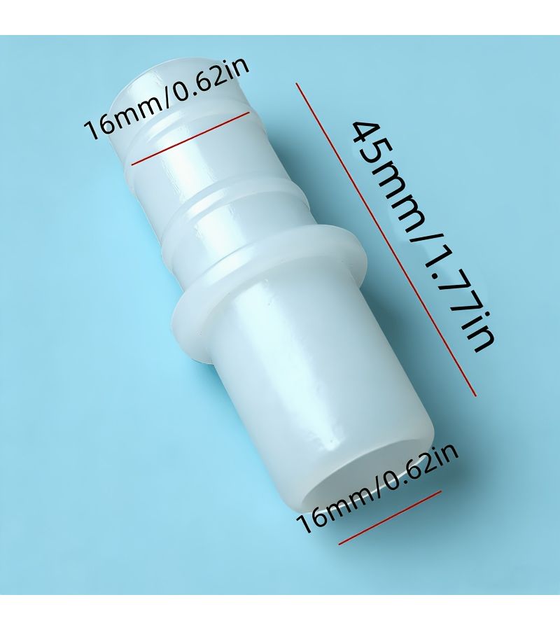 Universal Downpipe Air Conditioning Pipe Docking 16-11mm Reducing Connector Two-Way Joint Plastic Hose Extension Drain Fitting - Image 3
