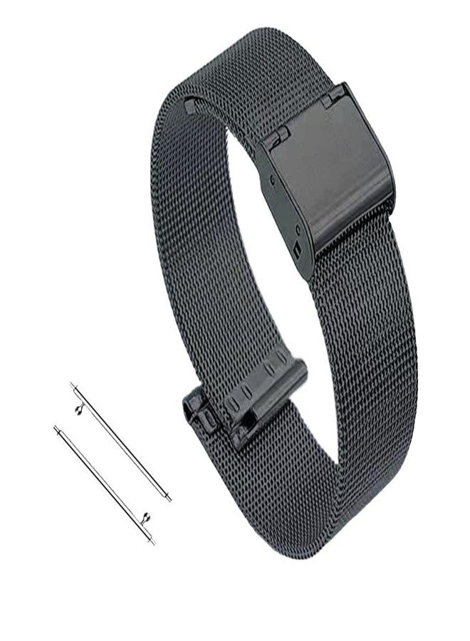 Xininyia Compatible for Garmin Lily 2/Lily 2 Active Watch Band, 2-Pack Stainless Steel Metal Mesh Bands Replacement Straps for Plaud AI Notepin Wristband - Image 2