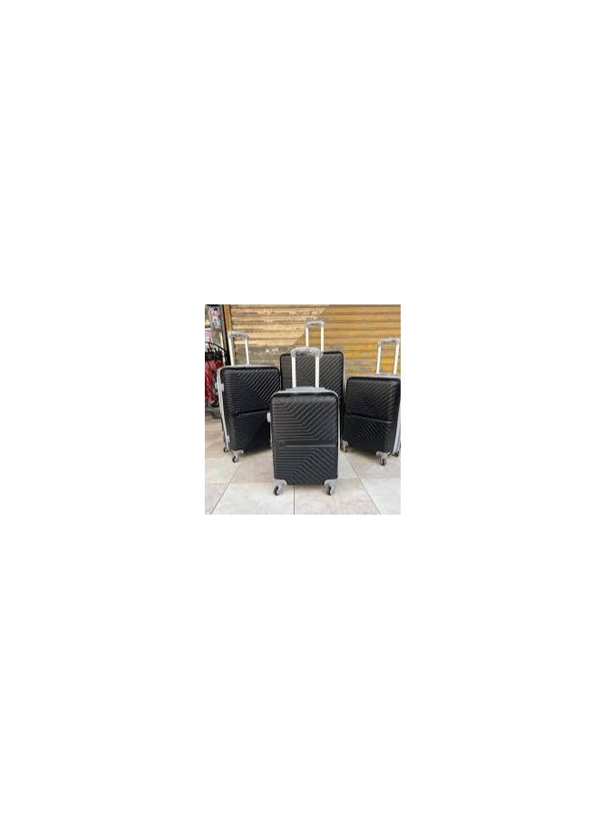 milano Milano ABS Trolley Travel Bag 4 Pcs Set 0428 Black  - Image 2
