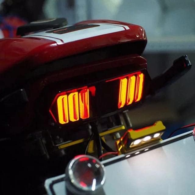 0TO6 OTO6 Tail light LED (Mustang Design) Modify for Scrambler/Motorcycle Brake Stop Light Turn Signal Rear Light - Image 2