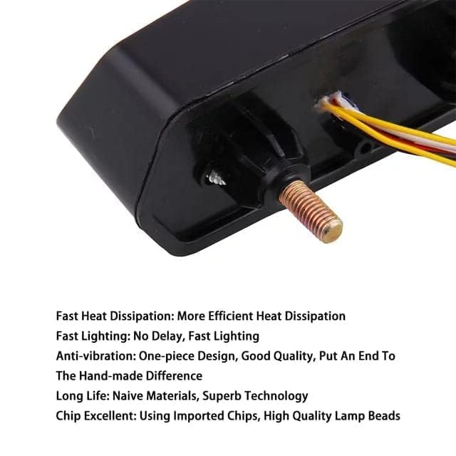 0TO6 OTO6 Tail light LED (Mustang Design) Modify for Scrambler/Motorcycle Brake Stop Light Turn Signal Rear Light - Image 3