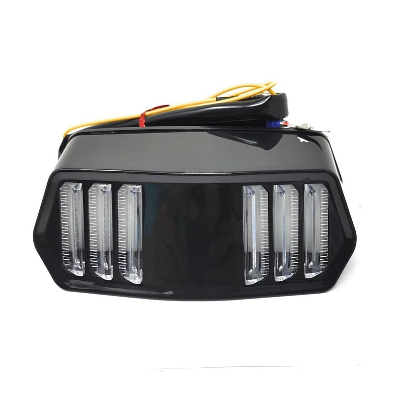 0TO6 OTO6 Tail light LED (Mustang Design) Modify for Scrambler/Motorcycle Brake Stop Light Turn Signal Rear Light - Image 1