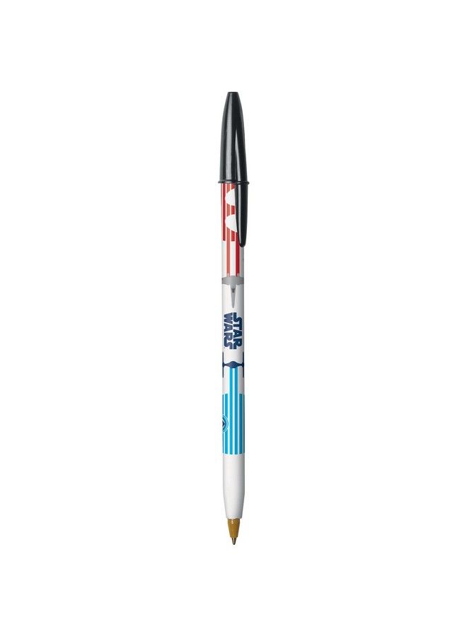 Bic قلم حبر جاف ستار وورز بيسك نقطة متوسطة (1.0 مم) أسود 4 قطع - Image 4