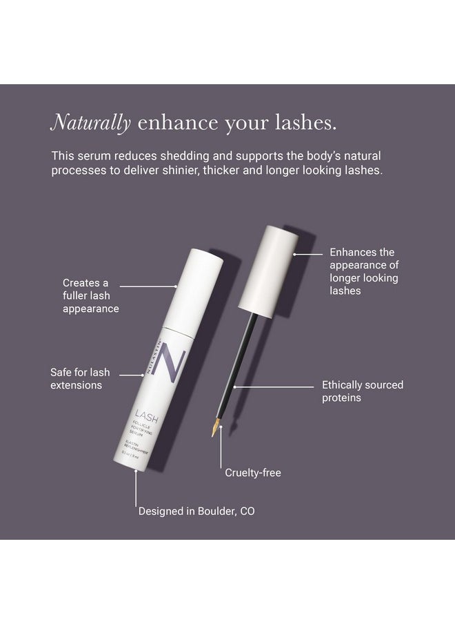 NULASTIN - Eyelash Serum For Thicker Looking Lashes - Follicle Fortifying Lash Serum - Clinically Tested Eyelash Enhancing Serum With Keratin - From The Experts In Brow And Lash Serums (0.1 Fl Oz) - Image 1