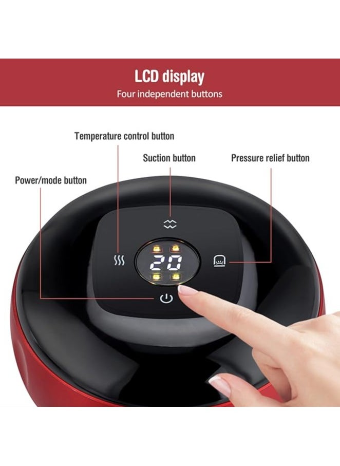 Generic The Original 4 in 1 Smart Dynamic Cupping Therapy Massager, Red Light Therapy for Targeted Pain Relief, Knots, Aches, Muscle Soreness, Circulation & Tighter Skin, Portable Cupping Kit Hijama Treatment Cellulite Massager with12 Level Temperature and Suction  - Image 2