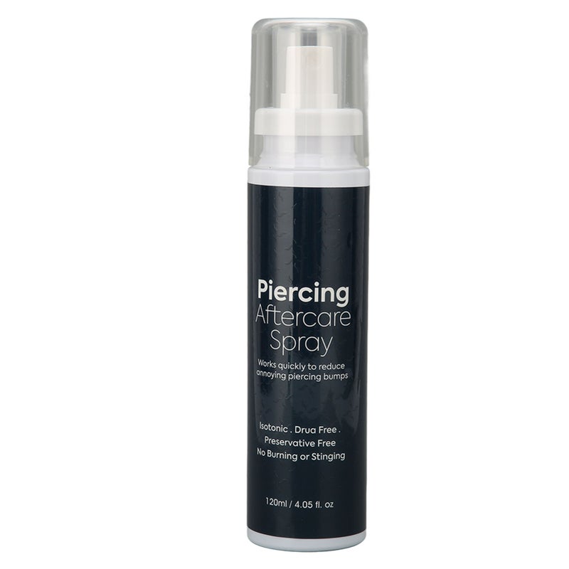 Piercing Aftercare Spray Repairing Nourishing Piercing Aftercare Cleaner for Home Beauty Salon 120ml - Image 2