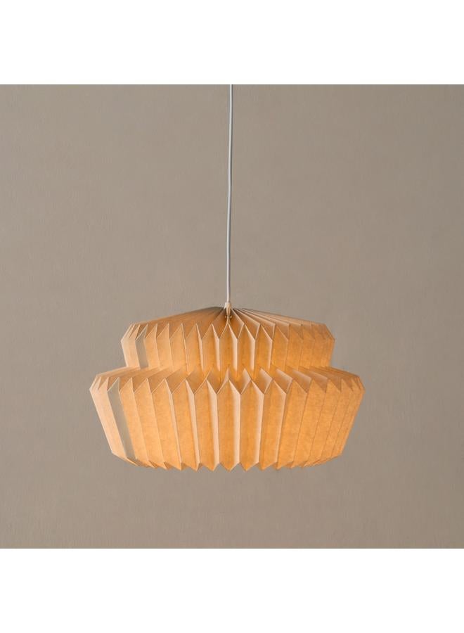 هوم بوكس مصباح تاشا المعدني المعلق مع مظلة وغطاء ورقي - 40x22x150 سم - Image 2