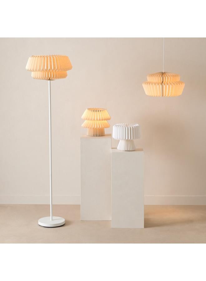 هوم بوكس مصباح تاشا المعدني المعلق مع مظلة وغطاء ورقي - 40x22x150 سم - Image 4