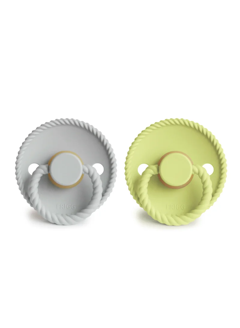 FRIGG Rope Latex 2-Pack 0-6 Months - Silver Gray/Green Tea - Size 1