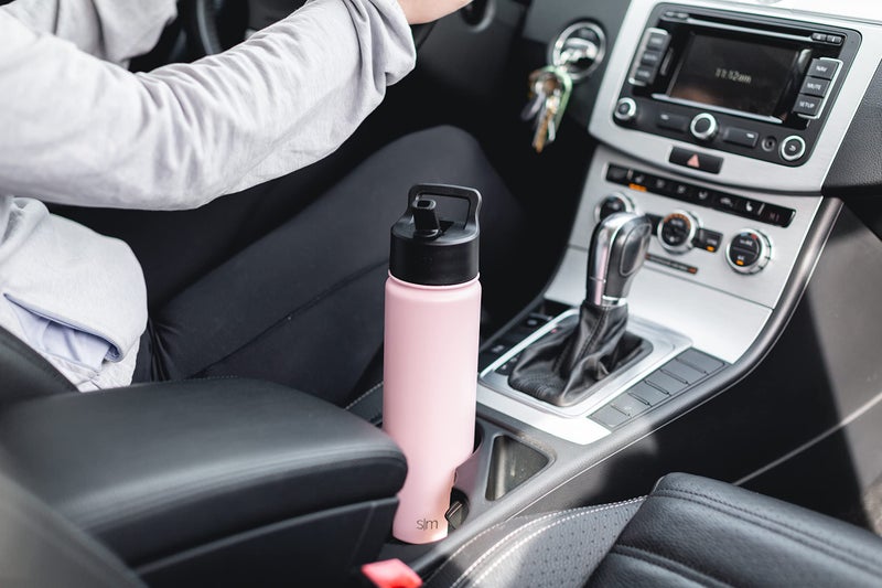 Simple Modern Leopard Water Bottle with Straw Lid Vacuum Insulated Stainless Steel Metal Cup Bottles | Reusable Leak Proof BPA-Free Flask for Sports | Summit Collection | 22oz, Cream Leopard - Image 5